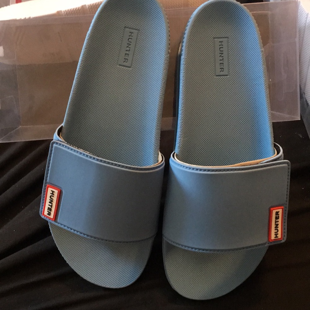 Hunter slide blue women’s size 9